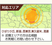 対応エリア　ひばりが丘、新座、西東京、東久留米、清瀬　※近隣エリアの型は応相談　お気軽にお問い合わせ下さい。